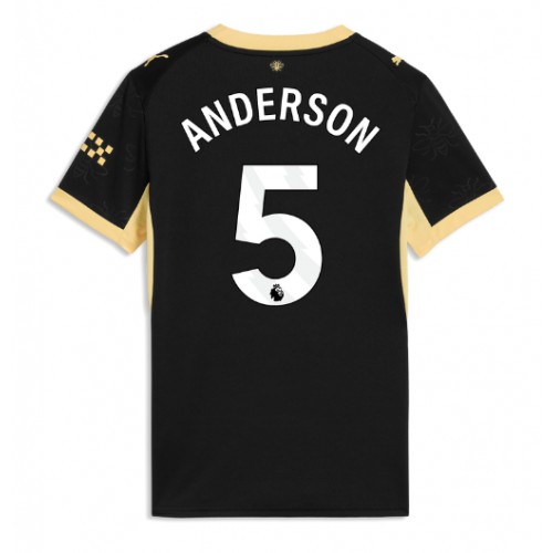 Manchester City Elliot Anderson #5 Replika Bortatröja Damer 2026-27 Kortärmad